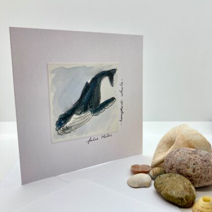 Hand drawn Humpback Whale Greeting Card - Image 7