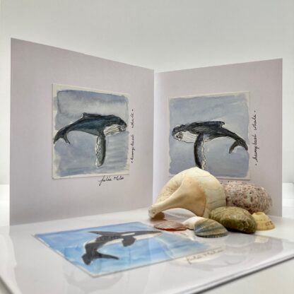Hand drawn Humpback Whale Greeting Card - Image 10