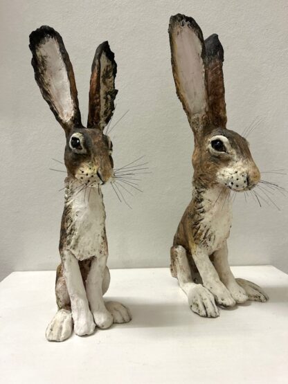 Large sculptural hares - Primrose and Luna hares - Image 10