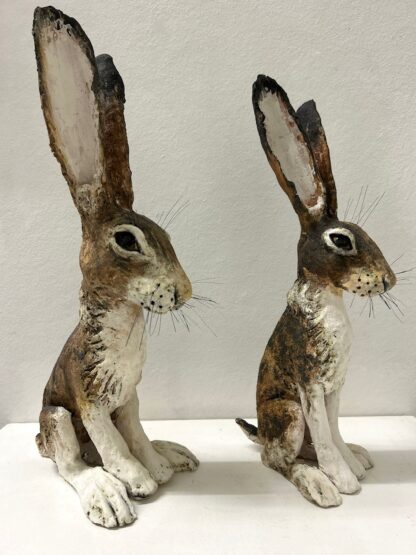 Large sculptural hares - Primrose and Luna hares - Image 3