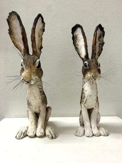 Large sculptural hares - Primrose and Luna hares - Image 4