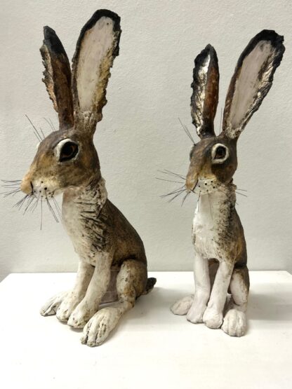 Large sculptural hares - Primrose and Luna hares - Image 5
