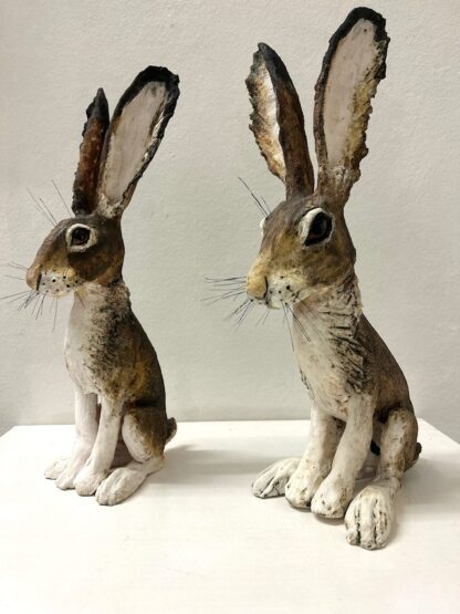 Large sculptural hares - Primrose and Luna hares - Image 8