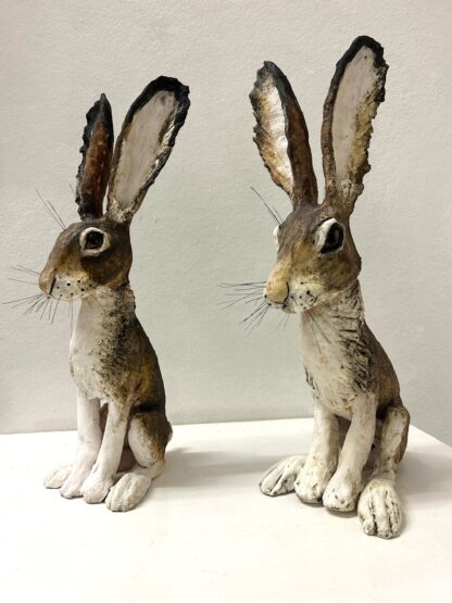 Large sculptural hares - Primrose and Luna hares - Image 9